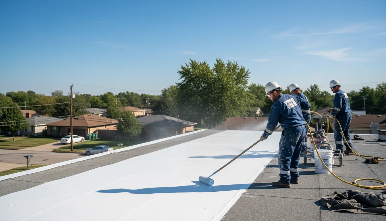 Commercial roof coating in Piqua, OH near me